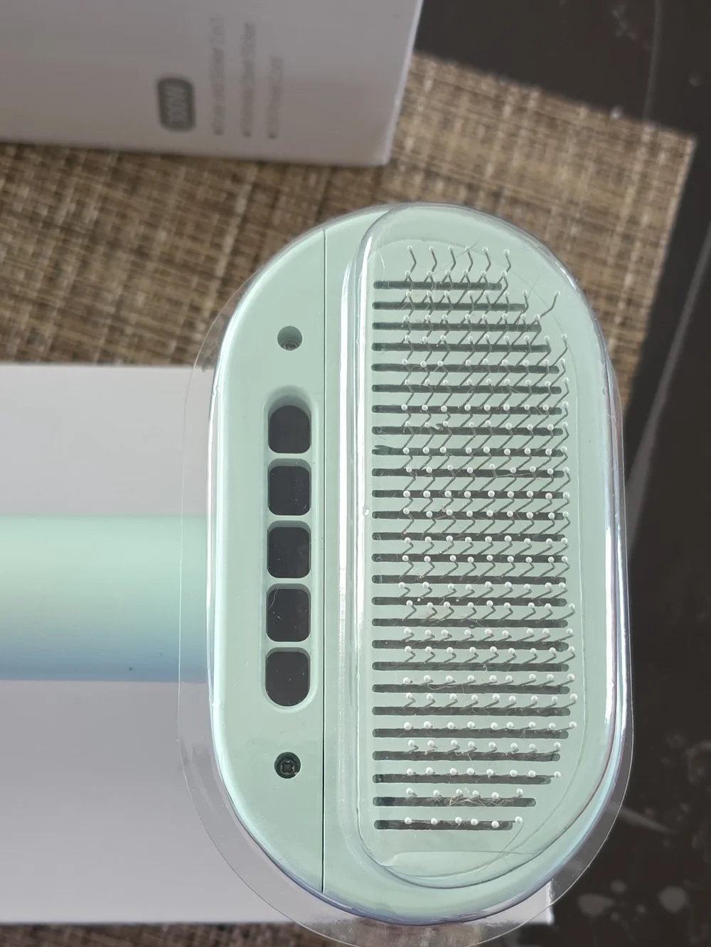 Pet Grooming Dryer and Slicker Brush - Gray/White
